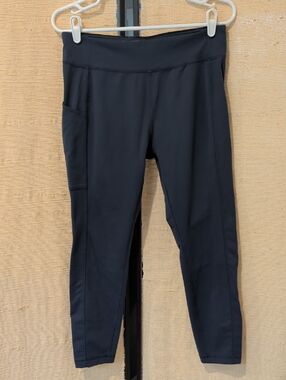 Women’s Columbia Navy Athletic Leggings with Side Pocket